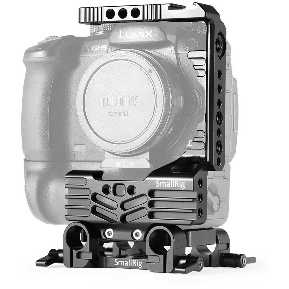 SmallRig 2024 Advanced Half Cage Kit for Panasonic LUMIX GH5 with Battery Grip