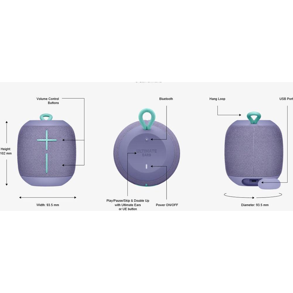 Ultimate Ears WONDERBOOM Freestyle Portable Mini Bluetooth Speaker