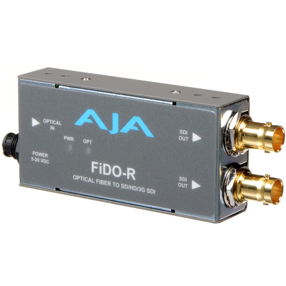 AJA FiDO Single-Channel LC Fiber to 3G-SDI Mini Converter