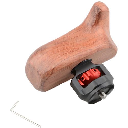 CAMVATE Wooden Handle with M6 Arri Rosette Mount