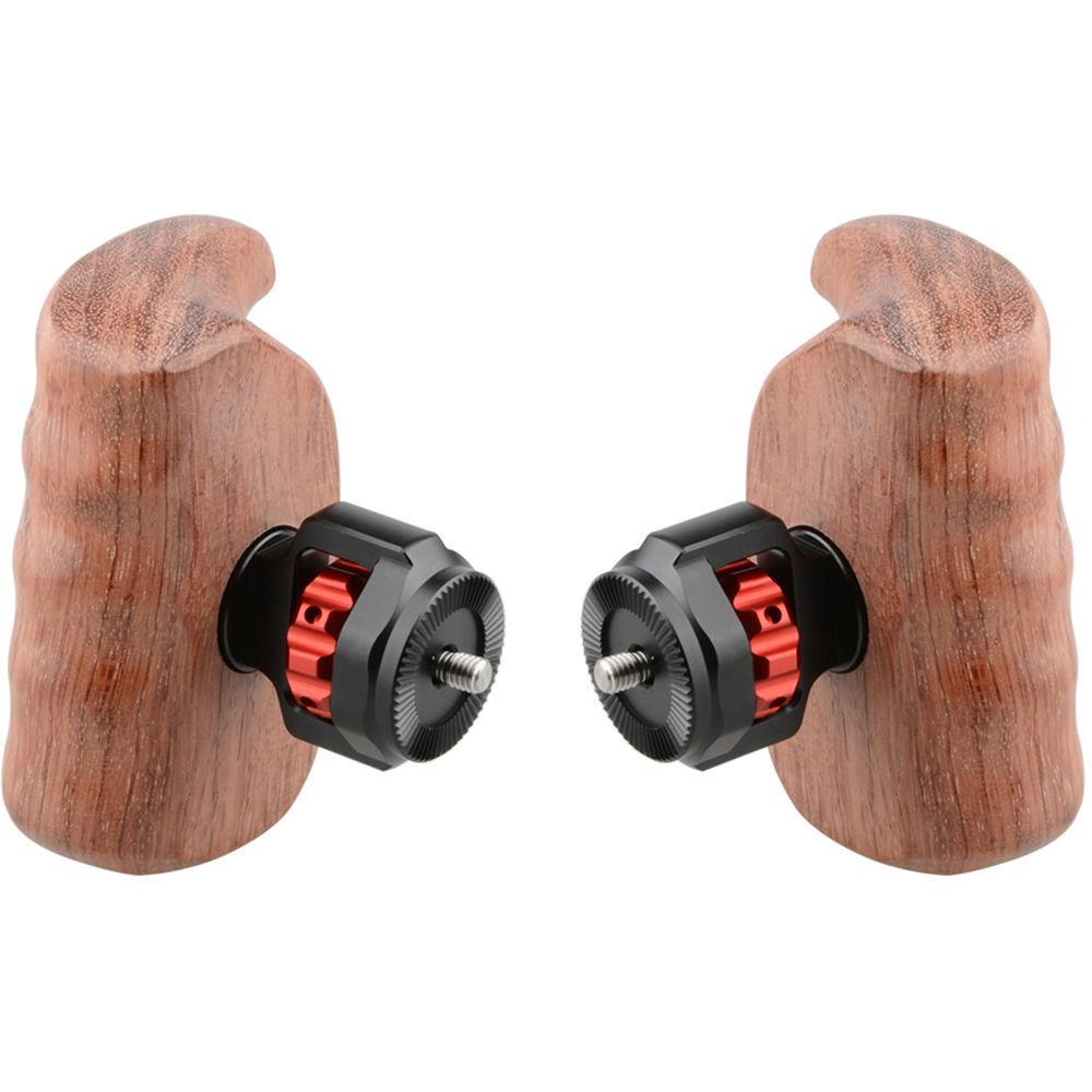 CAMVATE Wooden Handle with M6 Arri Rosette Mount