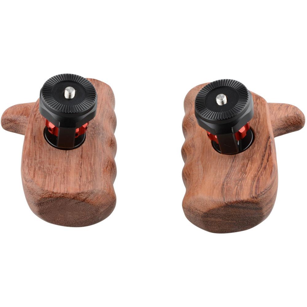 CAMVATE Wooden Handle with M6 Arri Rosette Mount
