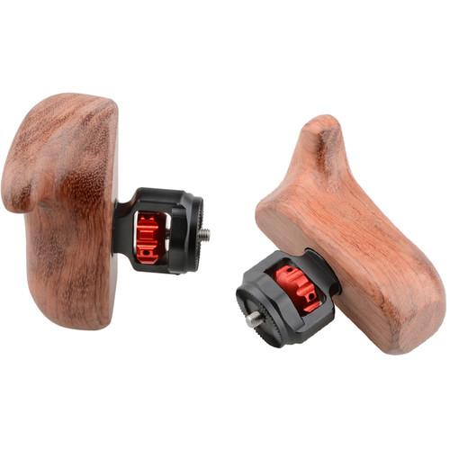 CAMVATE Wooden Handle with M6 Arri Rosette Mount