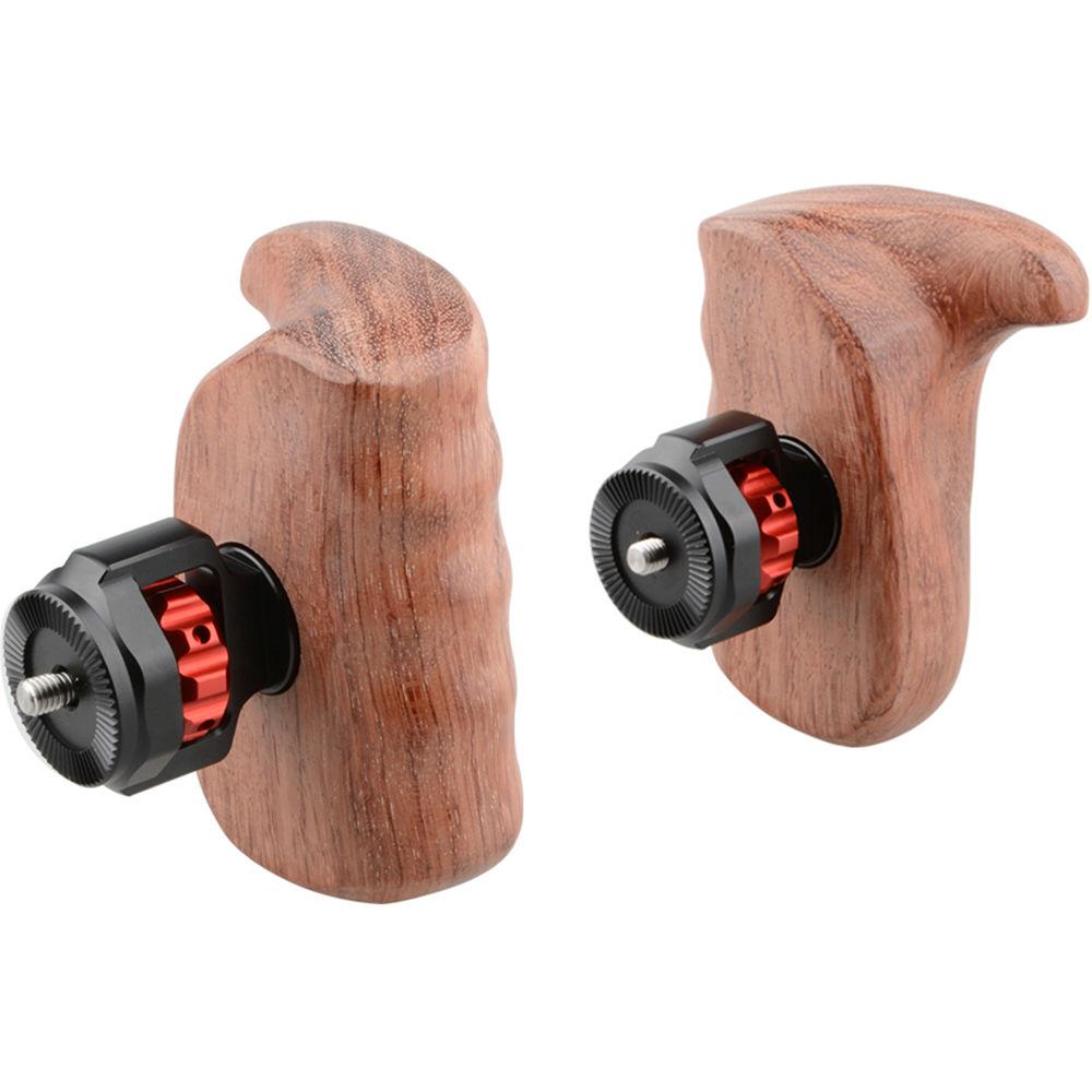 CAMVATE Wooden Handle with M6 Arri Rosette Mount
