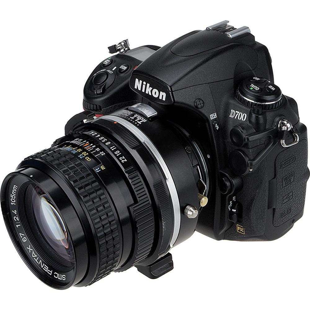 FotodioX Pro TLT ROKR Tilt Shift Adapter for Pentax 67 Lens to Nikon F-Mount Camera