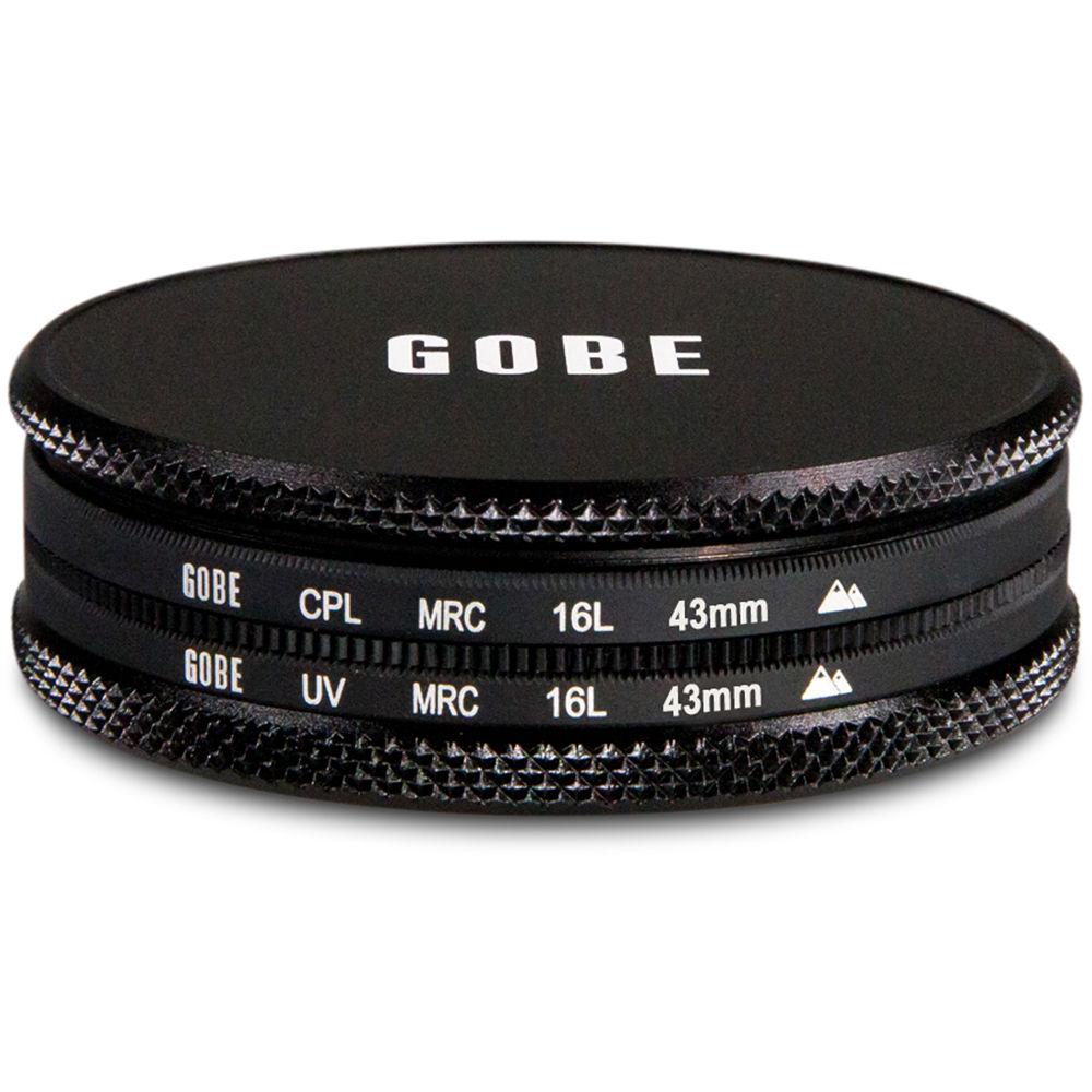 Gobe 43mm The Duet 2Peak UV and Circular Polarizer Filter Kit