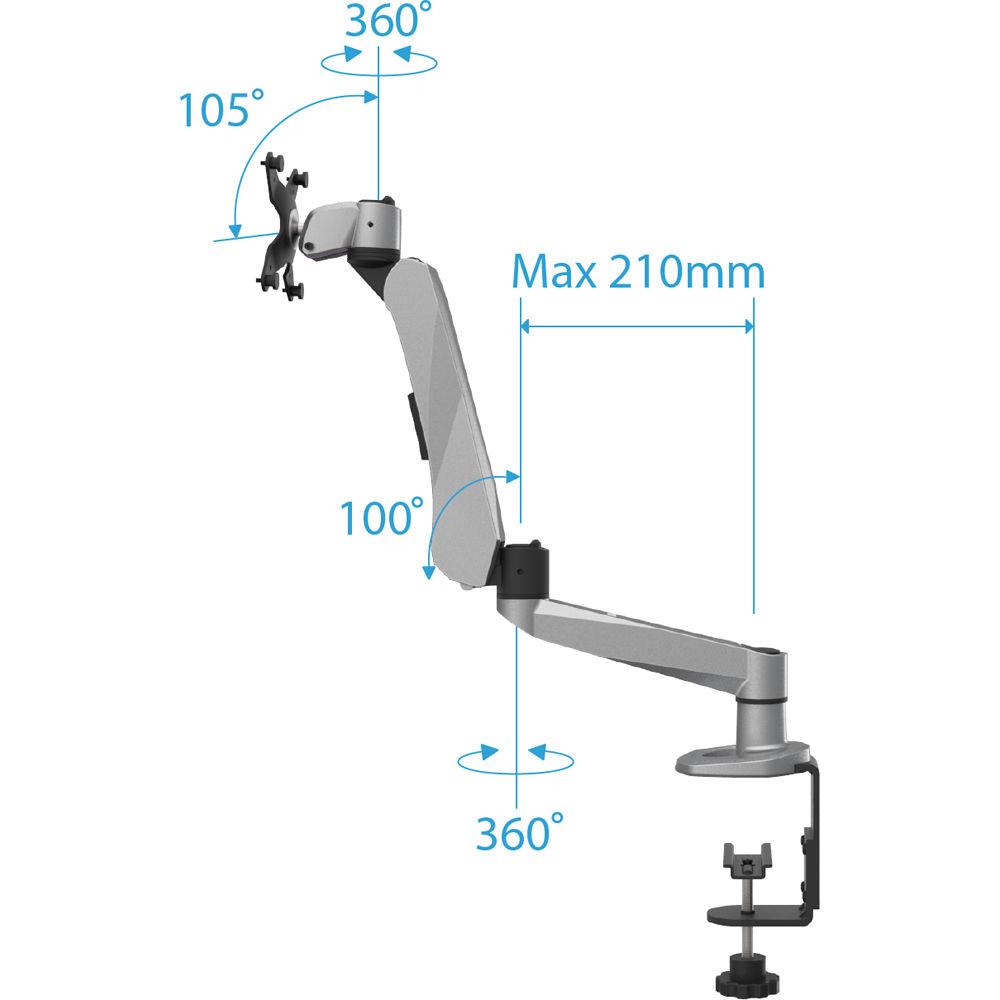 HumanCentric XT-Series Single Monitor Display Mounting Arm, HumanCentric, XT-Series, Single, Monitor, Display, Mounting, Arm