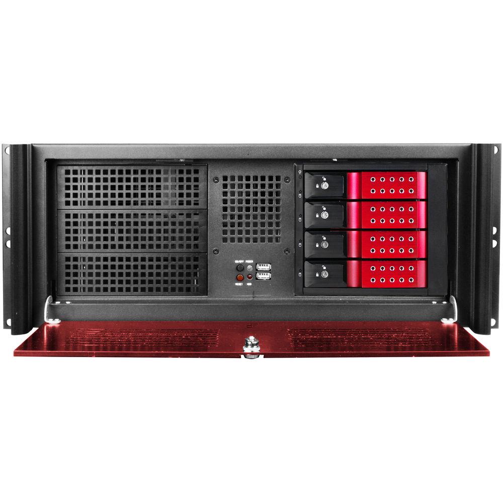 iStarUSA Compact Stylish Trayless Rackmount Chassis for Four 3.5" Hotswap Drives