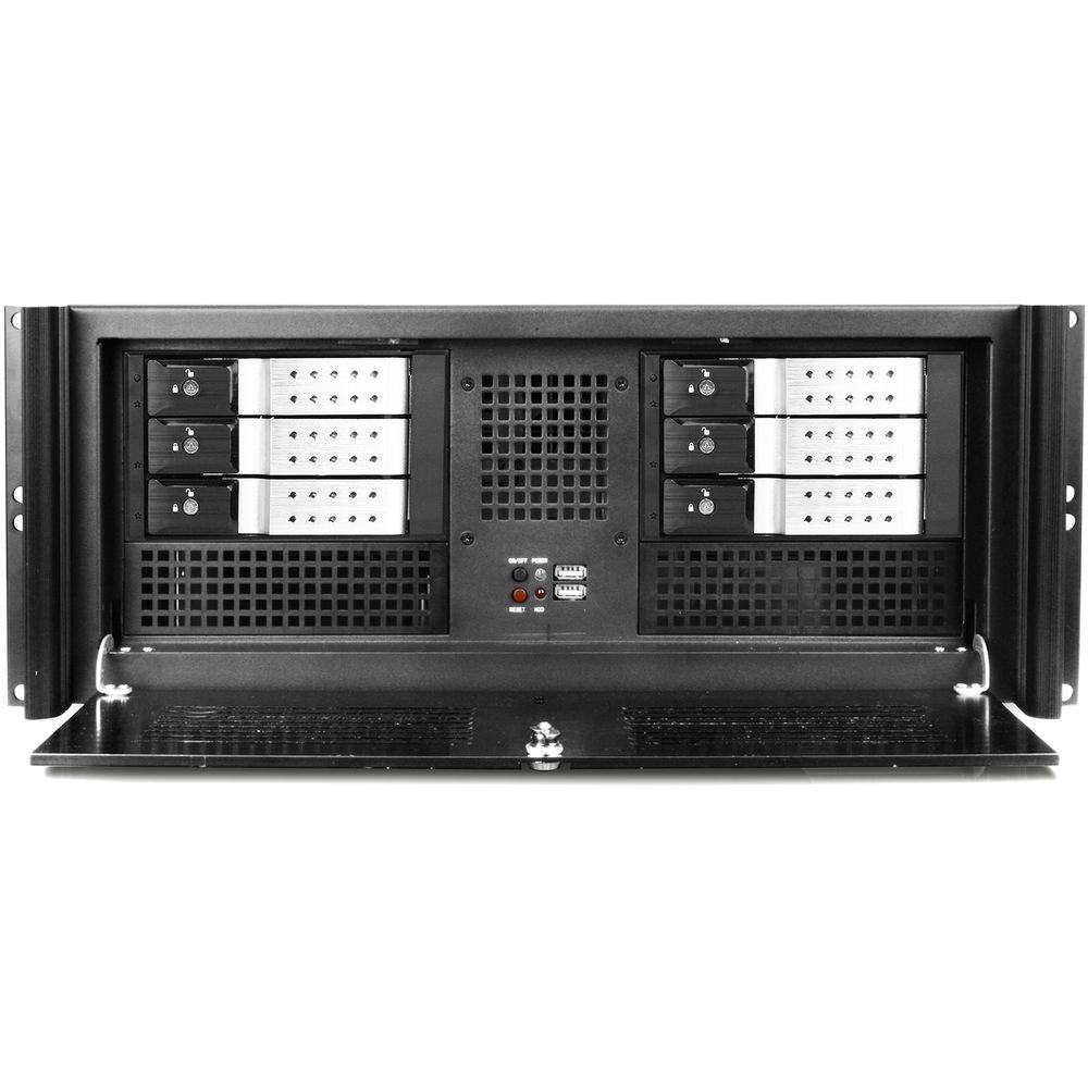 iStarUSA D-4I6 Compact Stylish Rackmount Chassis for Six 3.5" Hotswap Drives