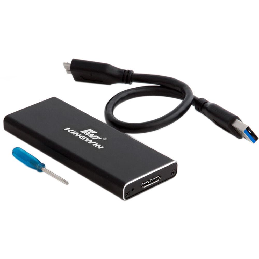 Kingwin SuperSpeed USB 3.1 Gen-1 to NGFF M.2 B-Key SSD External Enclosure Adapter