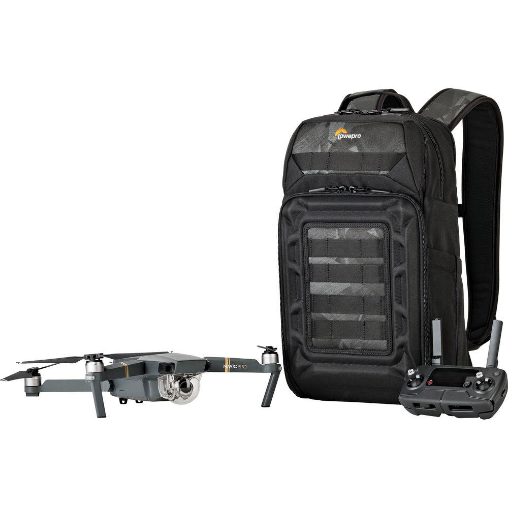 Lowepro DroneGuard BP 200 Backpack for DJI Mavic Pro Air with Manfrotto Monopod
