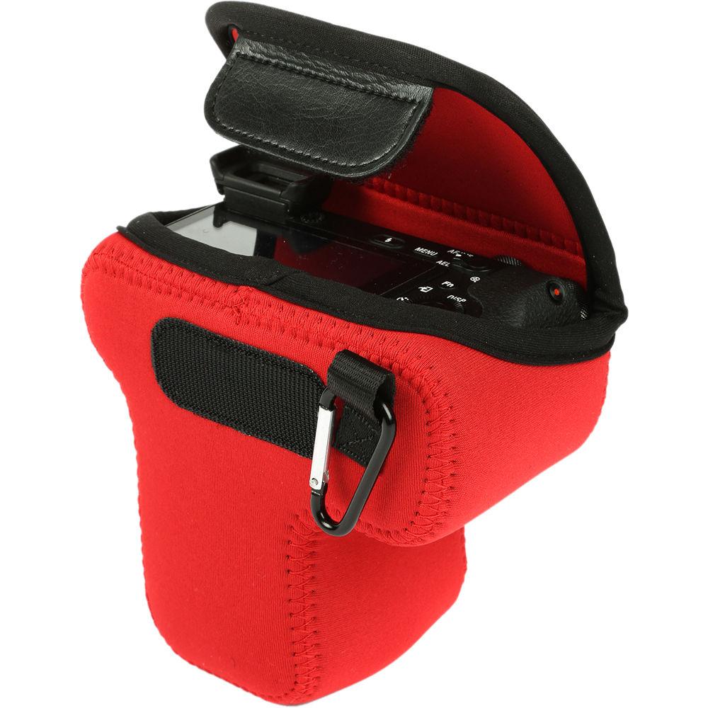 MegaGear MG1013 Ultra Light Neoprene Case with Carabiner for Sony a6500 with 16-70mm