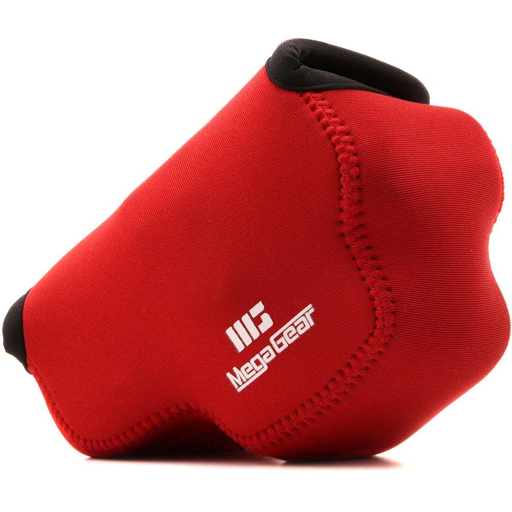 MegaGear Ultra-Light Neoprene Camera Case with Carabiner for Olympus OM-D E-M10 Mark III with 14-42mm