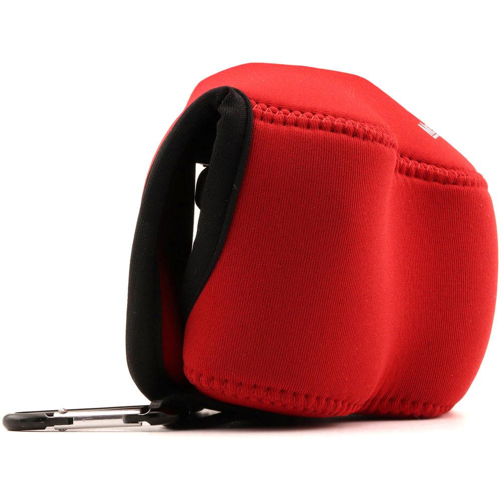 MegaGear Ultra-Light Neoprene Camera Case with Carabiner for Olympus OM-D E-M10 Mark III with 14-42mm