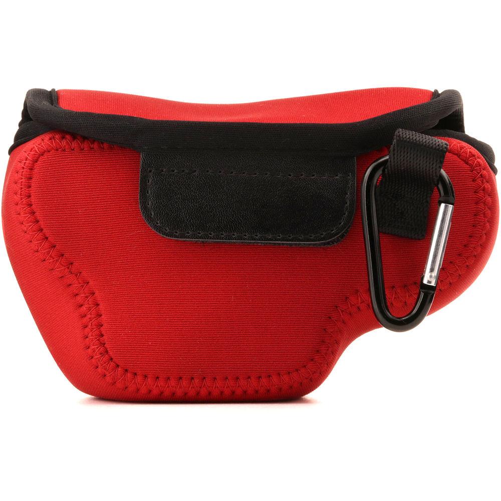 MegaGear Ultra-Light Neoprene Camera Case with Carabiner for Olympus OM-D E-M10 Mark III with 14-42mm