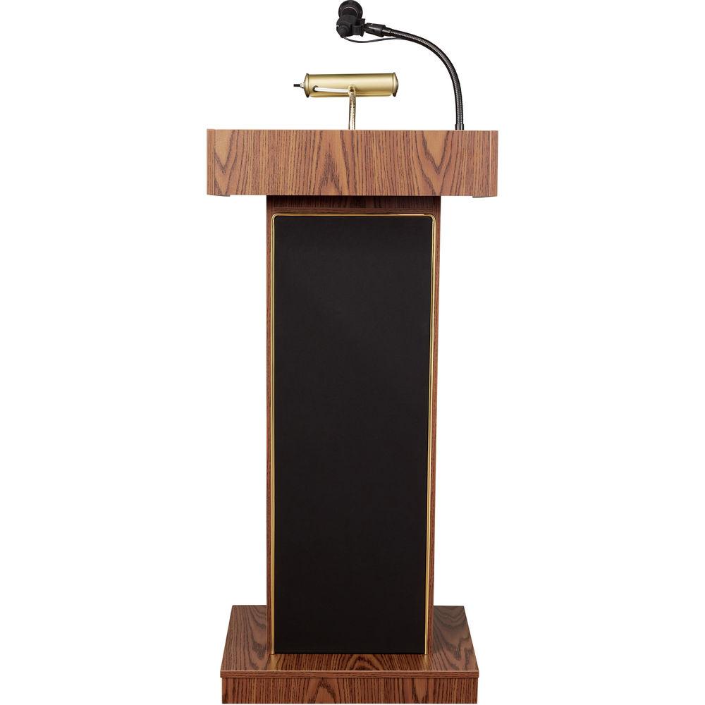 Oklahoma Sound The Orator Lectern with Rechargeable Battery & Handheld Wireless Mic