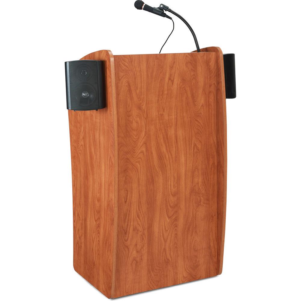 Oklahoma Sound The Vision Floor Lectern with Speakers and Rechargeable Battery