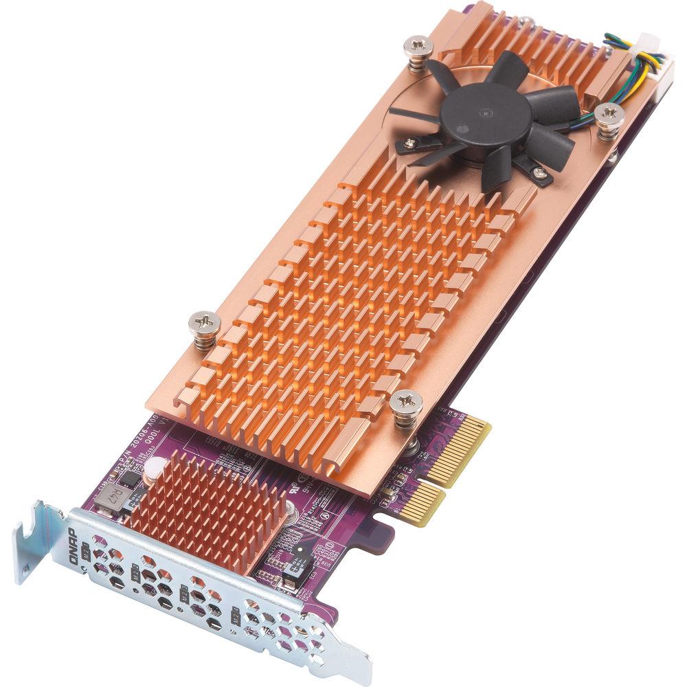 QNAP Quad M.2 2280 PCIe Gen3 x4 NVMe SSD Expansion Card