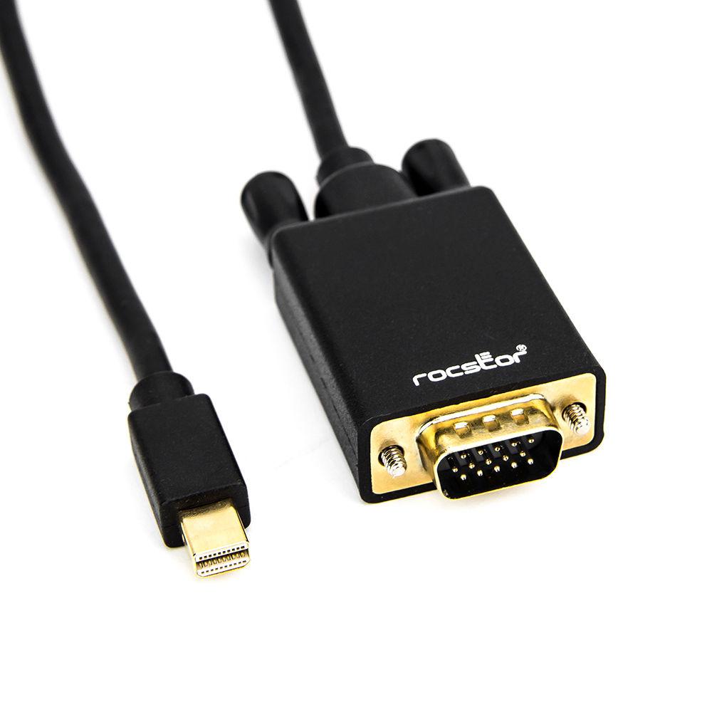 Rocstor Mini DisplayPort Male to VGA Male Adapter Cable, Rocstor, Mini, DisplayPort, Male, to, VGA, Male, Adapter, Cable