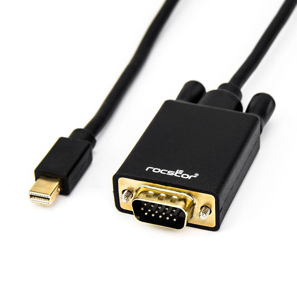 Rocstor Mini DisplayPort Male to VGA Male Adapter Cable