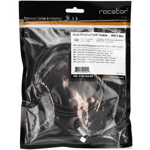 Rocstor Mini DisplayPort Male to VGA Male Adapter Cable