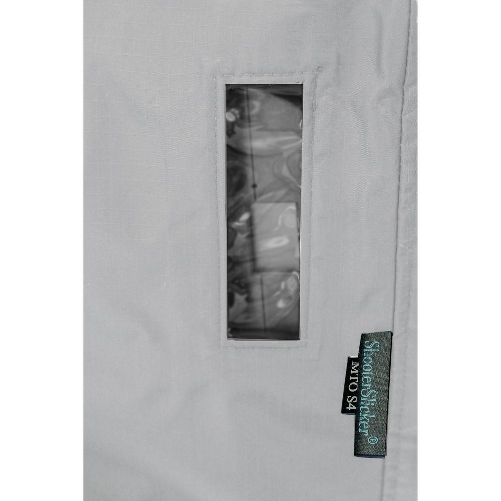 Shooterslicker Mto-S4A-Gy Triax Studio Camera Cover With Added Closed Sleeve For Antenna - Silver Gr