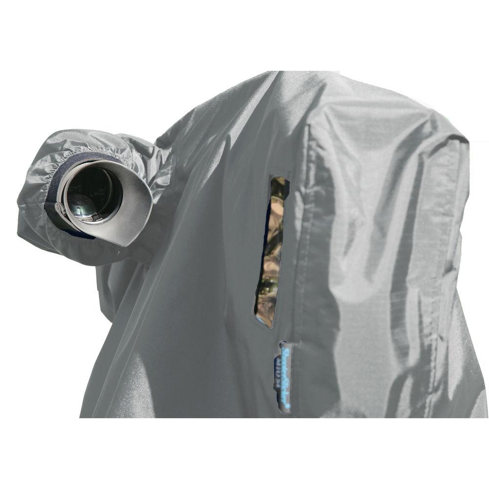 Shooterslicker Mto-S4A-Gy Triax Studio Camera Cover With Added Closed Sleeve For Antenna - Silver Gr