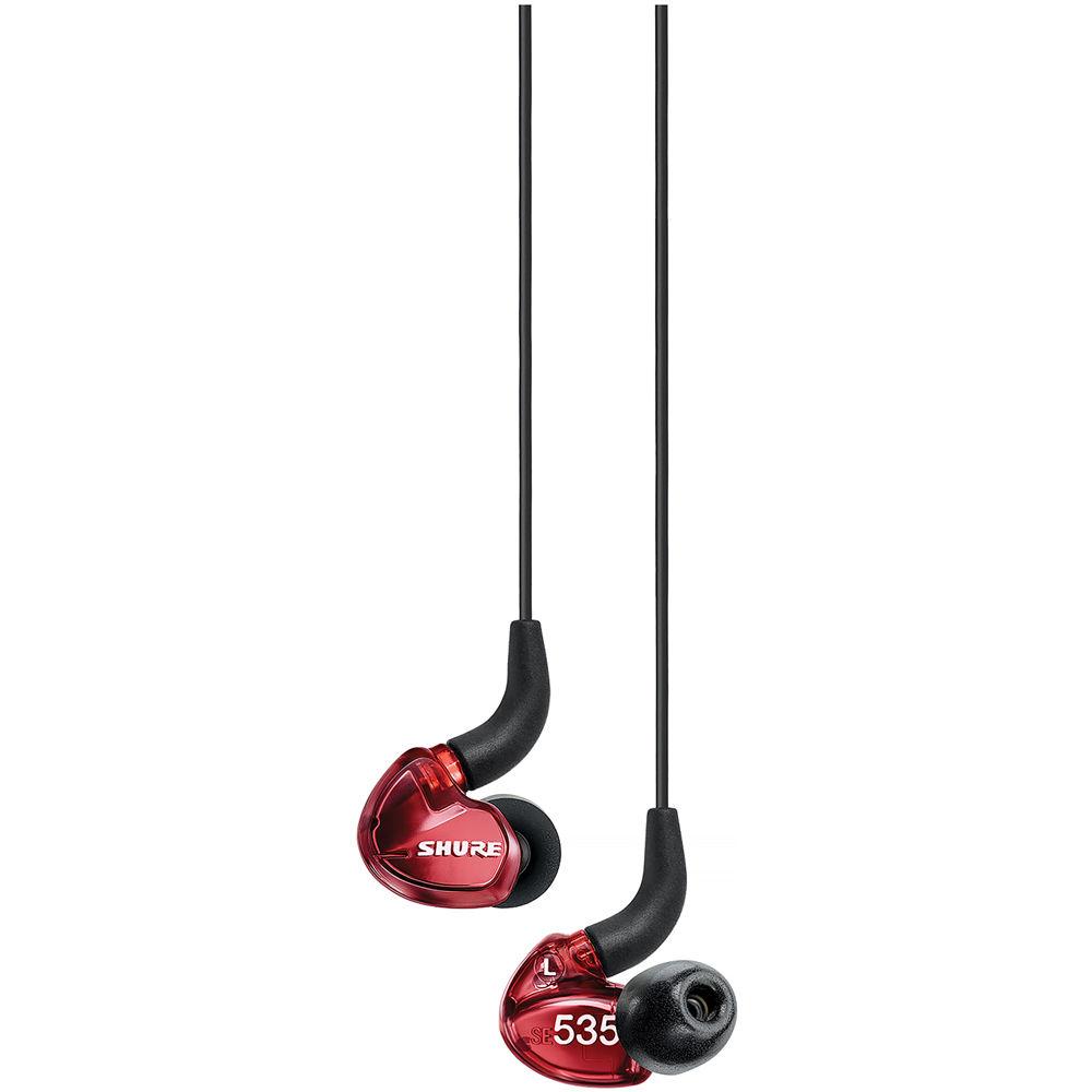 Shure SE535 Sound-Isolating In-Ear Stereo Headphones with Bluetooth and 3.5mm In-Line Remote Mic Cables