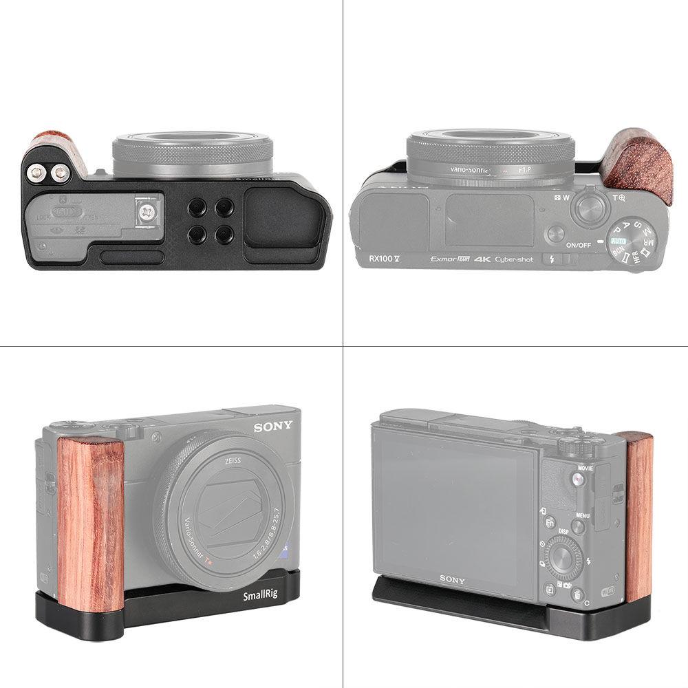 SmallRig L-Shape Wooden Grip for Sony RX100 III IV V VI