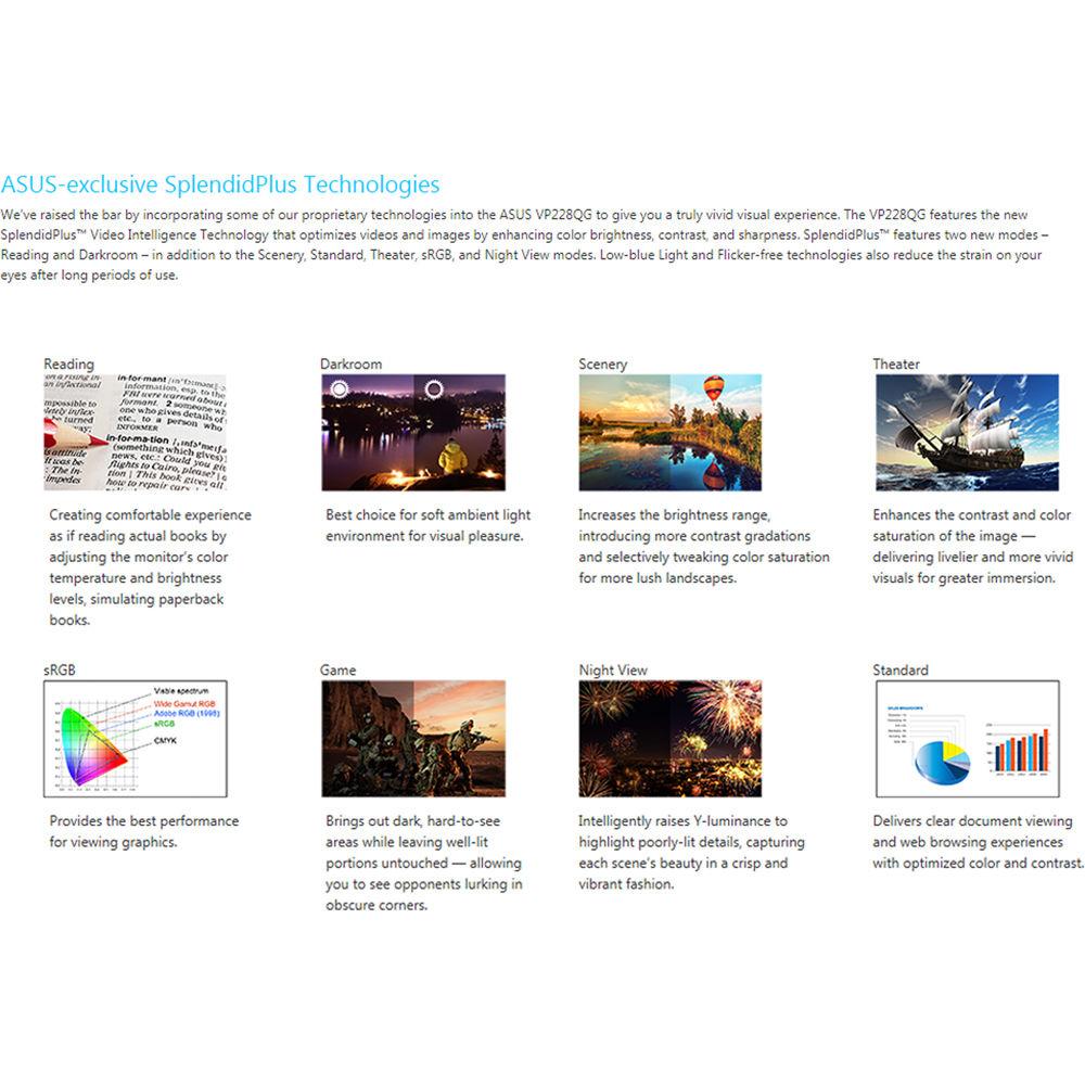 ASUS VP228QG 21.5" 16:9 FreeSync LCD Monitor