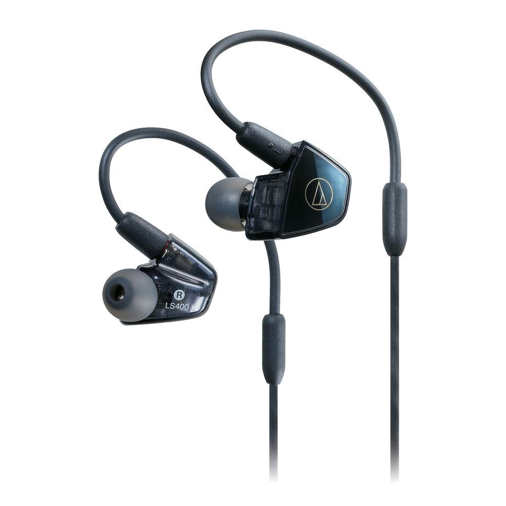 Audio-Technica Consumer ATH-LS400iS In-Ear, Quad Armature Driver Headphones with In-Line Mic and Control