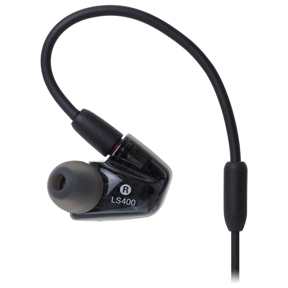 Audio-Technica Consumer ATH-LS400iS In-Ear, Quad Armature Driver Headphones with In-Line Mic and Control