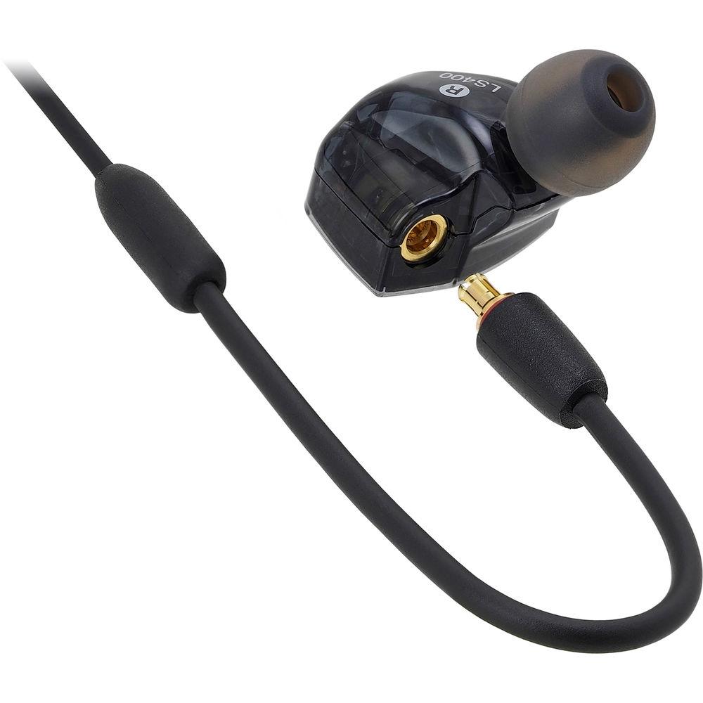 Audio-Technica Consumer ATH-LS400iS In-Ear, Quad Armature Driver Headphones with In-Line Mic and Control