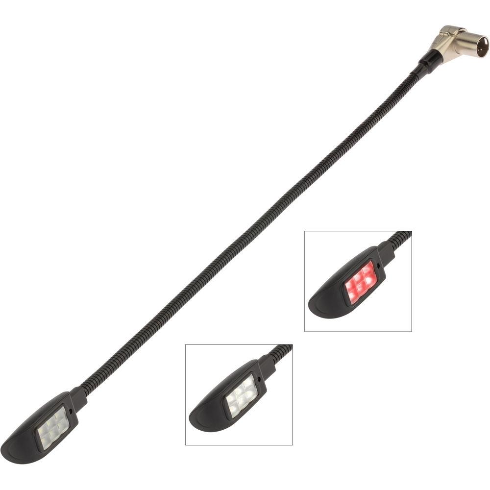 Auray LED6-XLR4 6-LED Gooseneck Light