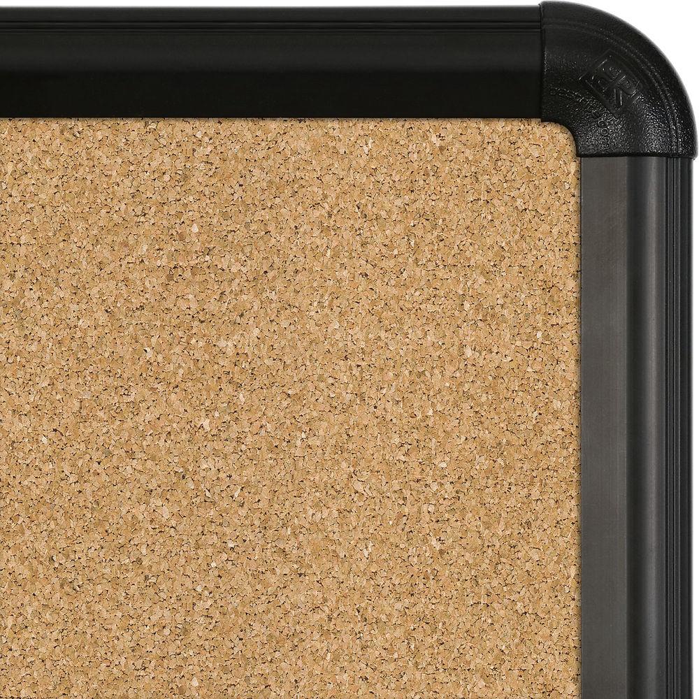 Best Rite VT Logic Natural Cork Surface Tackboard with Black Presidential Trim