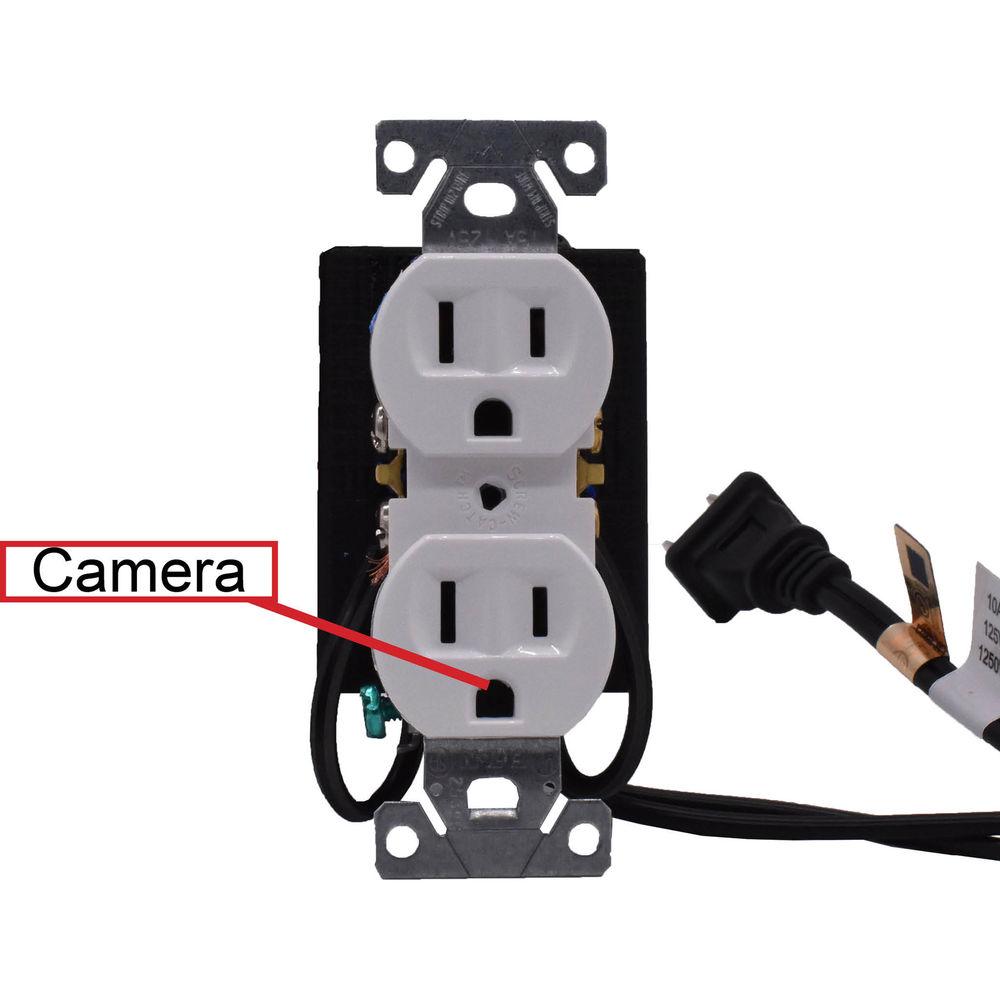 Bush Baby AC Wall Receptacle with 4K UHD Covert Wi-Fi Camera