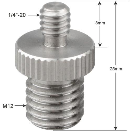CAMVATE 1 4" Male To M12 Male Screw Adapter