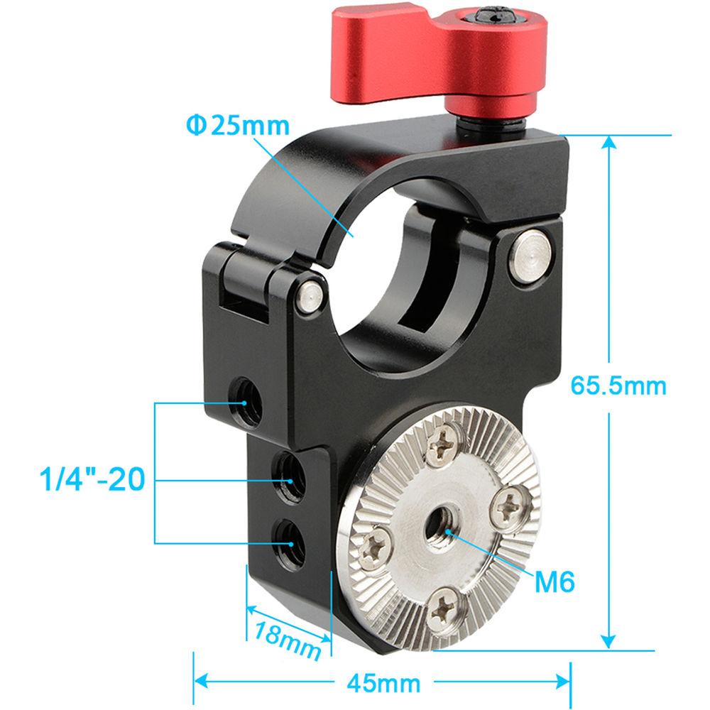 CAMVATE 25mm Single Rod Clamp with Arri Rosette Lock for Ronin-M Gimbal Stabilizer