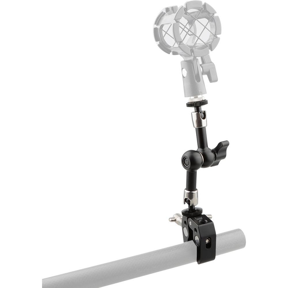 CAMVATE Crab Clamp with 7" Magic Arm & Mini Ball Head Mount for Microphone