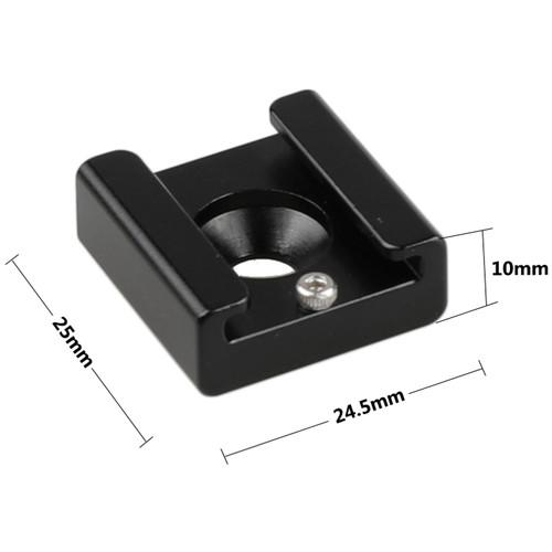 CAMVATE Shoe Mount And 1 4"-20 Male To 1 4"-20 Male Adapter Set