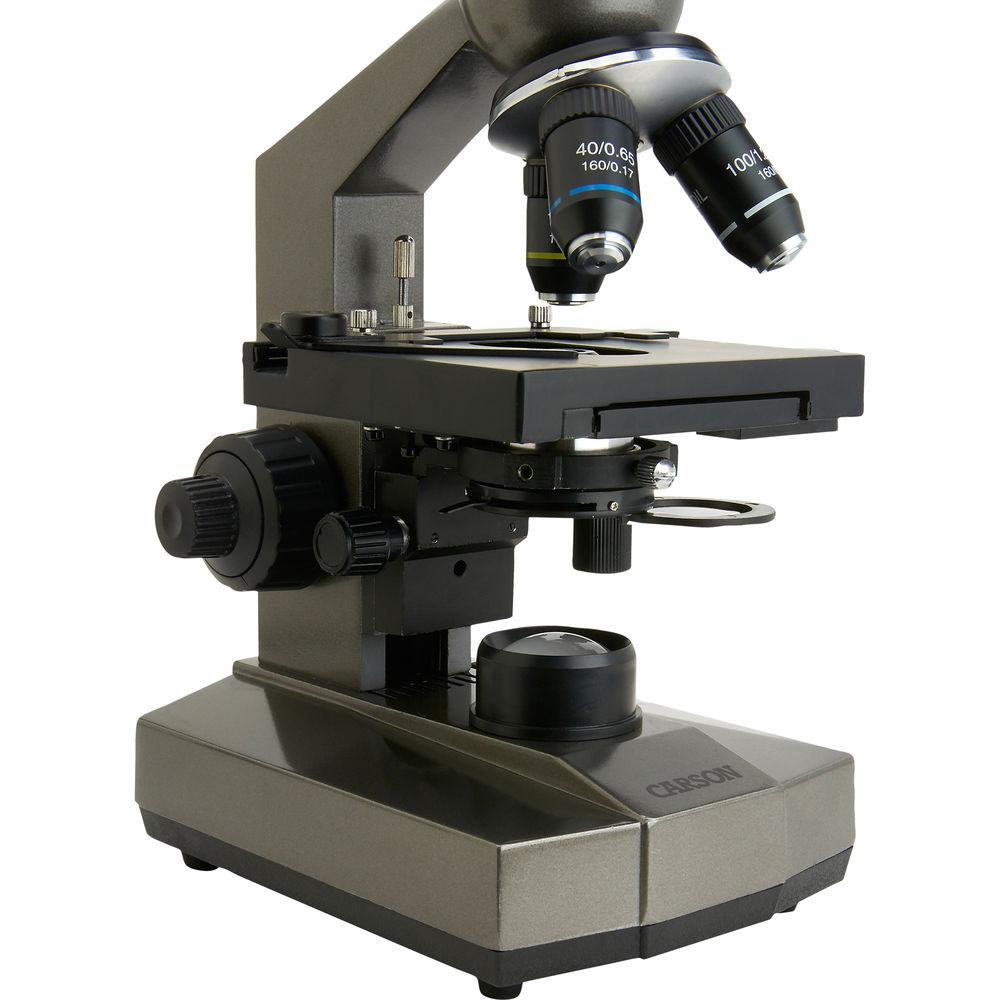 Carson MS-100 Biological Microscope & Universal Adapter for Smartphones Kit