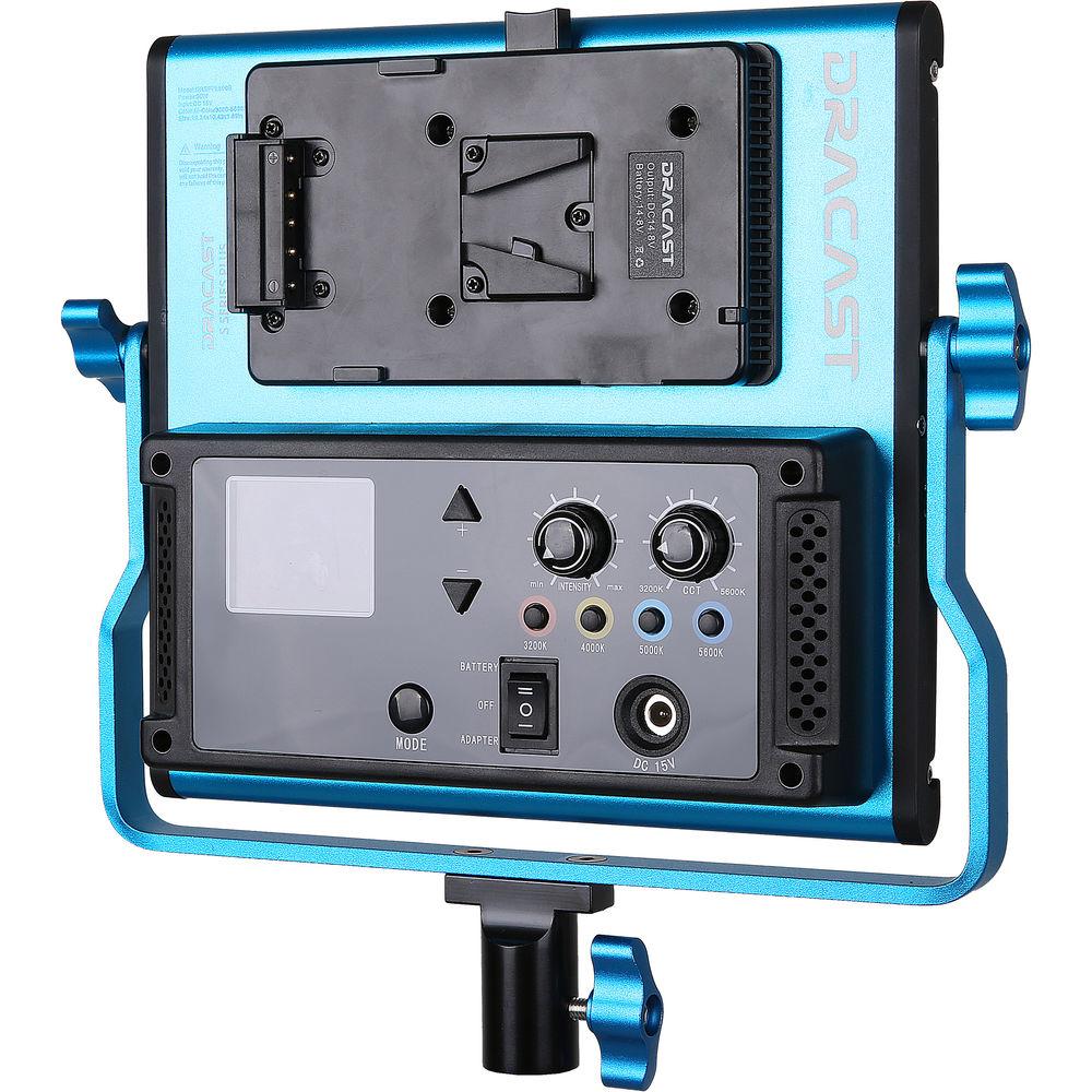 Dracast S-Series Plus Bi-Color LED500 Panel with V-Mount Battery Plate