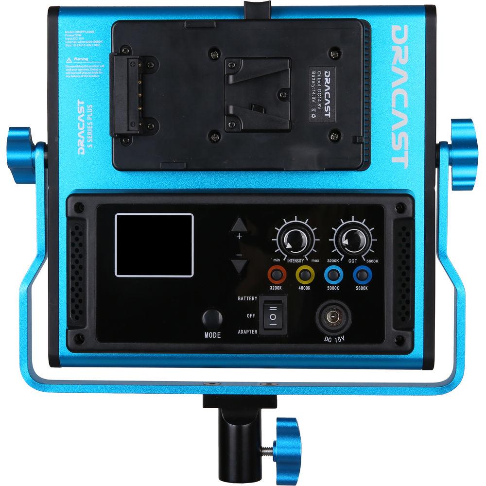 Dracast S-Series Plus Bi-Color LED500 Panel with V-Mount Battery Plate
