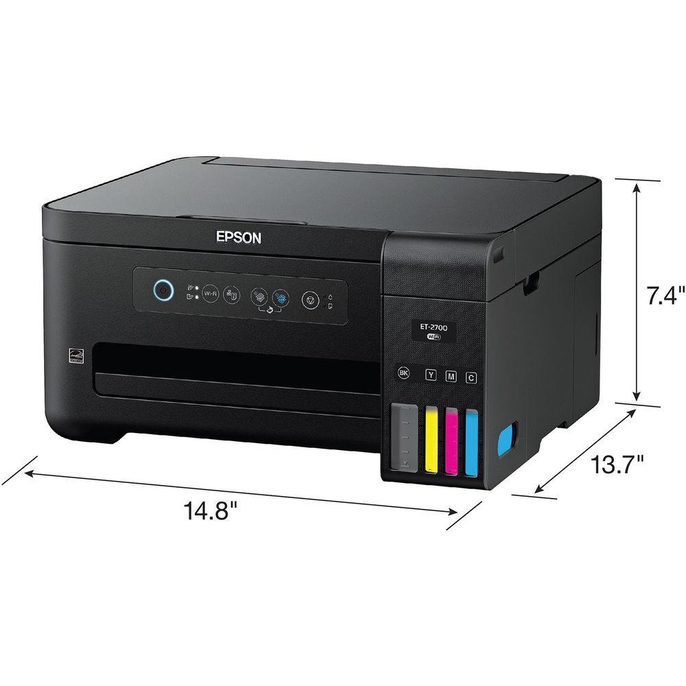 Epson WorkForce ET-2700 EcoTank All-In-One Inkjet Printer