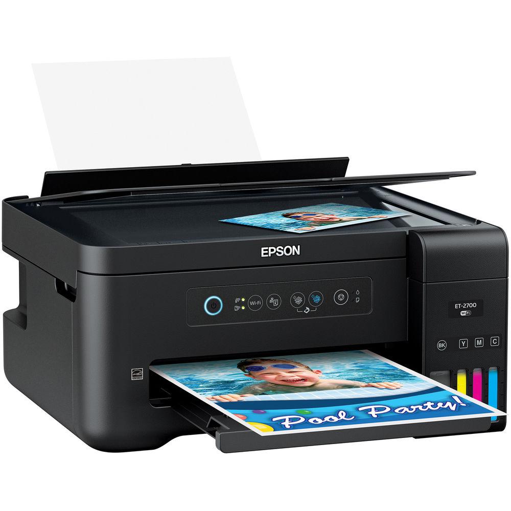 Epson WorkForce ET-2700 EcoTank All-In-One Inkjet Printer, Epson, WorkForce, ET-2700, EcoTank, All-In-One, Inkjet, Printer