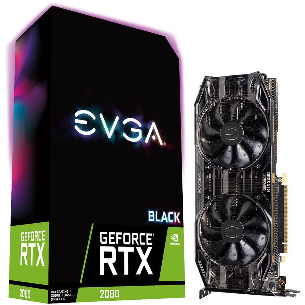 EVGA GeForce RTX 2080 BLACK EDITION GAMING Graphics Card