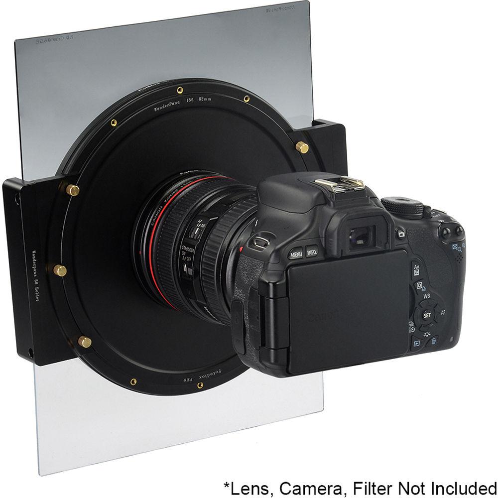 FotodioX WonderPana 8.0" Holder Bracket Kit with 82mm-186mm WonderPana XL Aluminum Step-Up Ring and 186mm Center-Pinch Snap-On Lens Cap