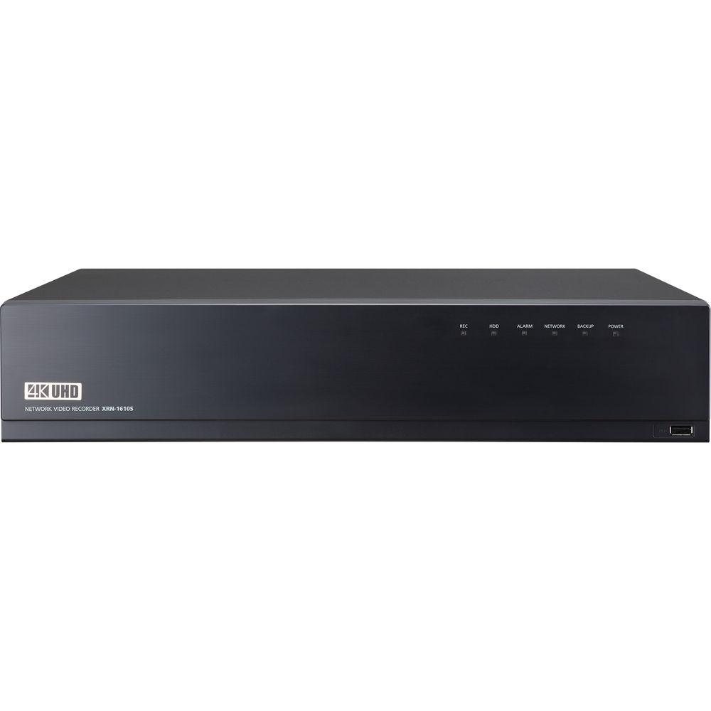 Hanwha Techwin WiseNet X XRN-1610S 16-Channel 12MP NVR with 16 PoE PoE with 8TB HDD