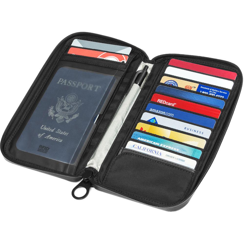 Incase Designs Corp Travel Passport Zip Wallet Diamond Wire