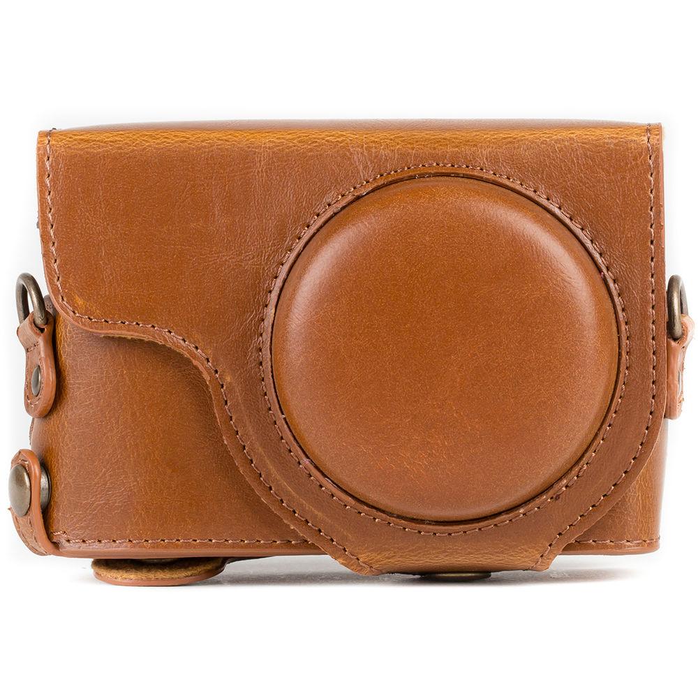 MegaGear Ever Ready Leather Camera Case for Panasonic LUMIX DC-ZS70 or DC-TZ90